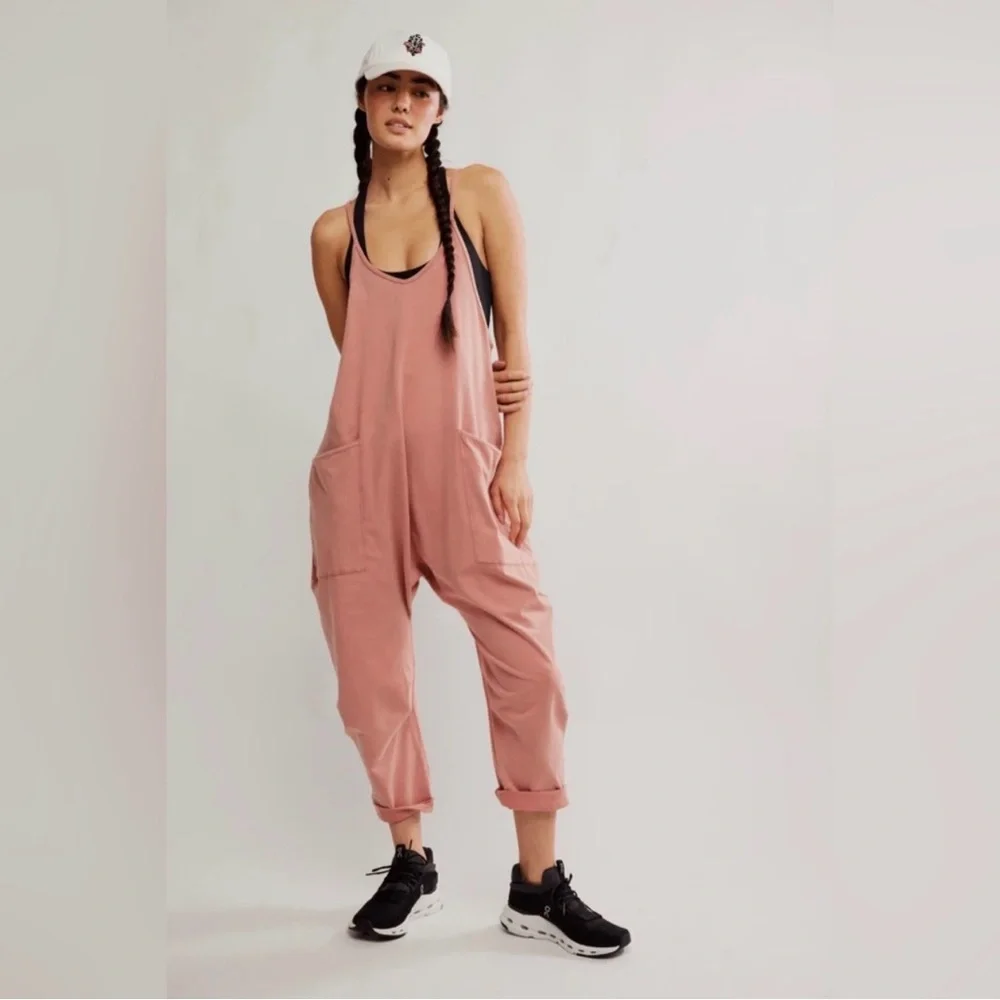 FP Movement Hot Shot Onesie NWT size Small in Petal Pink One Piece Jumpsuit - Picture 1 of 11